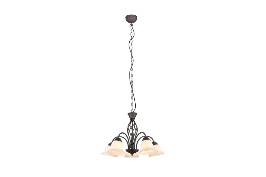 Trio Lighting Kattokruunu Rustica 5-Os. E27 Rustiikki TRIO