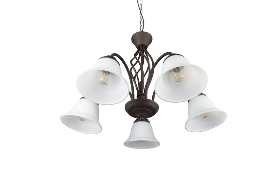 Trio Lighting Kattokruunu Rustica 5-Os. E27 Rustiikki TRIO