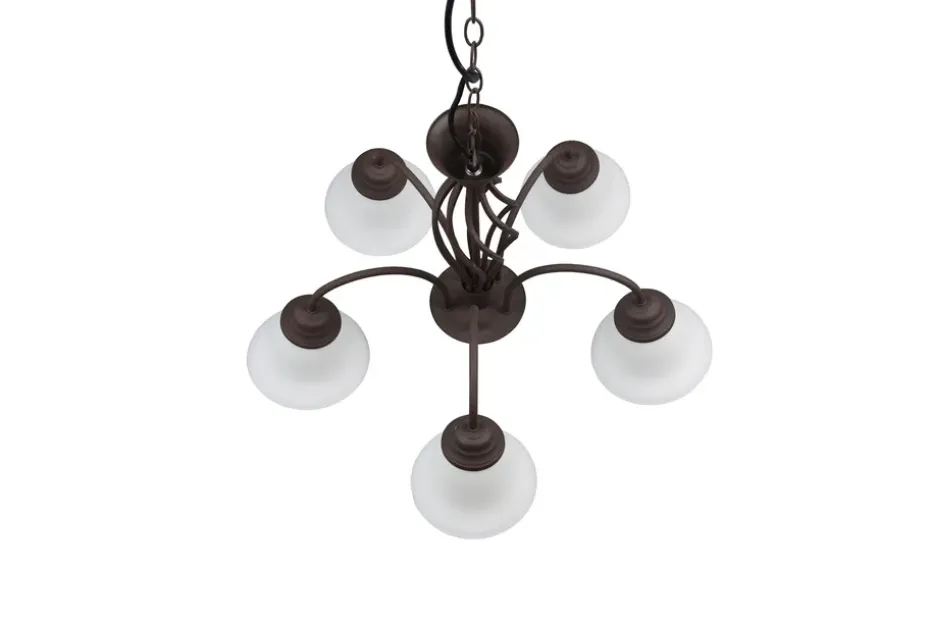 Trio Lighting Kattokruunu Rustica 5-Os. E27 Rustiikki TRIO