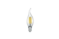 Trio Lighting Led E14 Filament Liekkikupu Lamppu 4W 470Lm 2700K Switch Dim