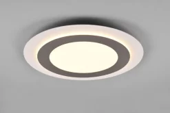 Trio Lighting LED-Kattovalaisin Morgan Valkoinen/Harjattu Teräs TRIO