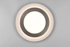 Trio Lighting LED-Kattovalaisin Morgan Valkoinen/Harjattu Teräs TRIO
