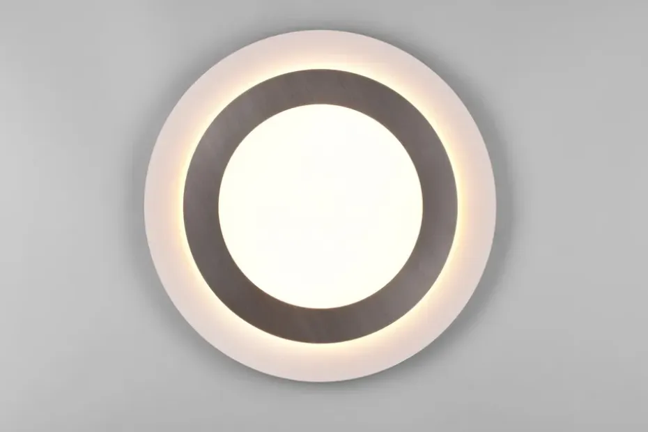 Trio Lighting LED-Kattovalaisin Morgan Valkoinen/Harjattu Teräs TRIO