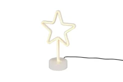 Trio Lighting LED-Pöytävalaisin Star Valkoinen TRIO