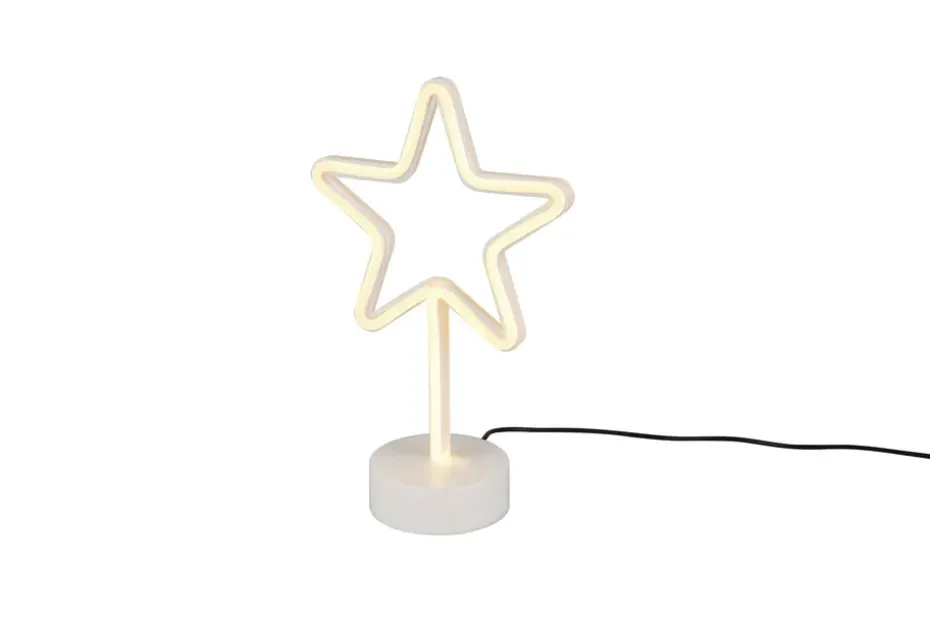 Trio Lighting LED-Pöytävalaisin Star Valkoinen TRIO