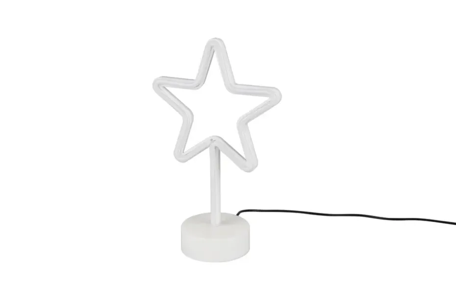Trio Lighting LED-Pöytävalaisin Star Valkoinen TRIO