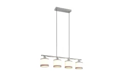 Trio Lighting Riippuvalaisin Davos 4-os Kromi/Valkoinen TRIO