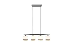 Trio Lighting Riippuvalaisin Davos 4-os Kromi/Valkoinen TRIO