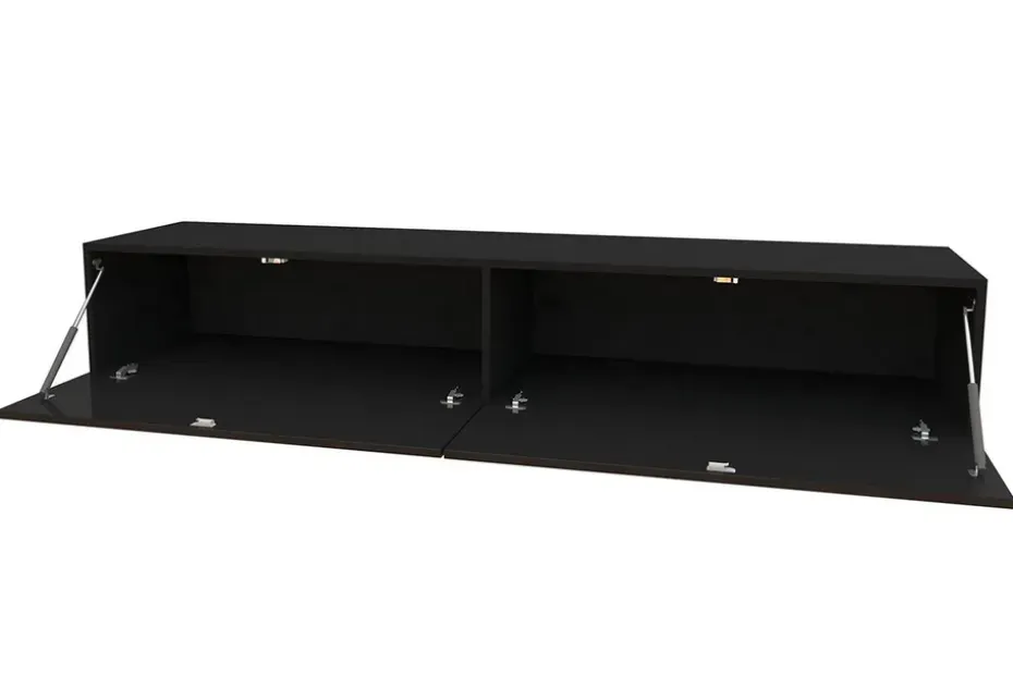 TV-kalustepaketti Vigo 230x40x180 cm Musta/Valkoinen