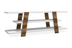 TV-taso Amtorp 120 cm Ruskea/Valkoinen