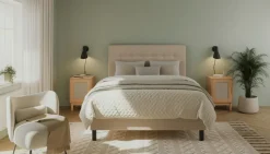 Täydellinen Sänkypaketti Dream 120x200 cm Napit Beige