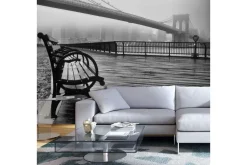 Valokuvatapetti A Foggy Day On The Brooklyn Bridge 200x140 Artgeist sp. z o. o.