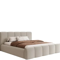 Varlinor Sängynrunko 180x200 cm Säilytystilalla Beige