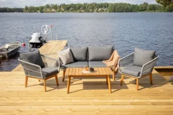 Venture Home Chania-oleskeluryhmä ulkokäyttöön Harmaa