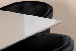 Venture Home Ruokailuryhmä Arnulf 190 cm sis 6 Beraid tuolia Harmaa/Musta