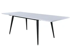 Venture Home Ruokapöytä Jimmy Jatkettava 150 cm Valkoinen/Musta