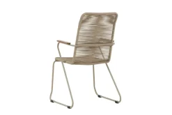 Venture Home Ulkokäsinojatuolit Venture Home Bois-ruokatuoli – beige / beige köysi, FSC Mix Beige
