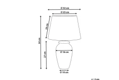 Virhal Pöytävalaisin 54 cm E27 Valkoinen/Sininen
