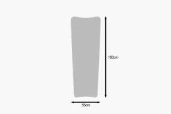 Vitros Seinään kiinnitettävä Peili Suorakulmainen 55 cm Läpinäkyvä