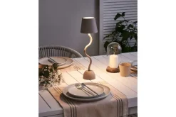 Vougali LED Pöytävalaisin 39 cm Beige