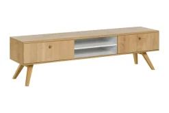 VOX TV-taso Nature 179,5 cm Valkoinen/Luonnonväri VOX