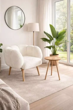 Wing Chair & Side Table Set (2 Pieces) Atelier Del Sofa