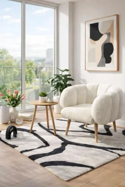 Wing Chair & Side Table Set (2 Pieces) Atelier Del Sofa