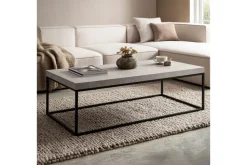 Wohnling Sohvapöytä Wohnling suorakulmainen 120 cm, kivioptiikka, moderni ilme Beige Beige