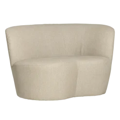 WOOOD 2-istuttava sohva Stone ulkokäyttöön oikea Hiekka