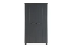 WOOOD Vaatekaappi Mitchell 111 cm Teräksenharmaa mänty
