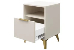 Yöpöytä Vemdalen 44 cm Hiekkabeige